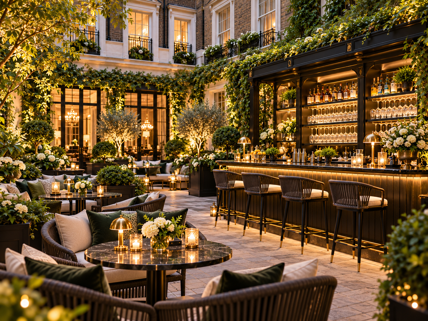 Courtyard bar